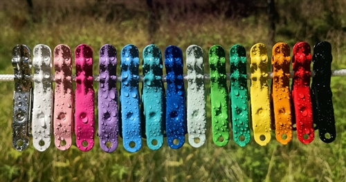 Stainless steel clothespins ( clothes pegs), extremely long service life, stormproof, many lovely colors